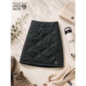 Mountain Hardwear Trekkin Insulated Quilted Mini Skirt - Black, Size M